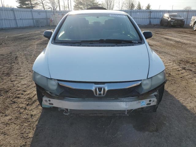 2HGFA16299H025298 - 2009 HONDA CIVIC DX WHITE photo 5