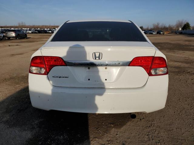 2HGFA16299H025298 - 2009 HONDA CIVIC DX WHITE photo 6