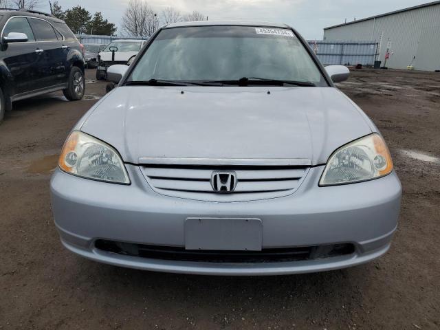 2HGES16802H944416 - 2002 HONDA CIVIC LX SILVER photo 5