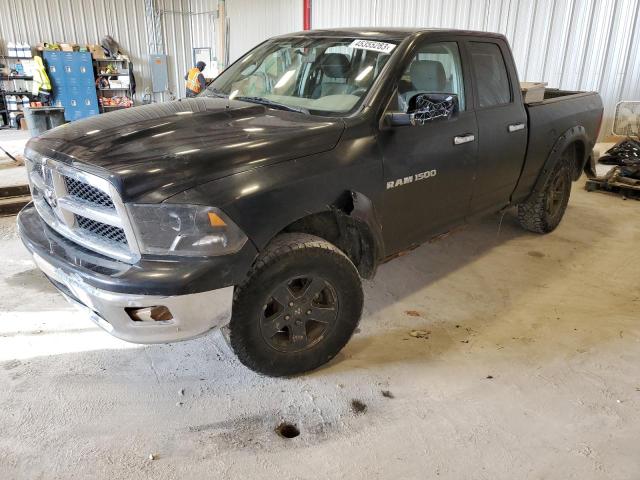 1C6RD7GP0CS139455 - 2012 DODGE RAM 1500 SLT BLACK photo 1