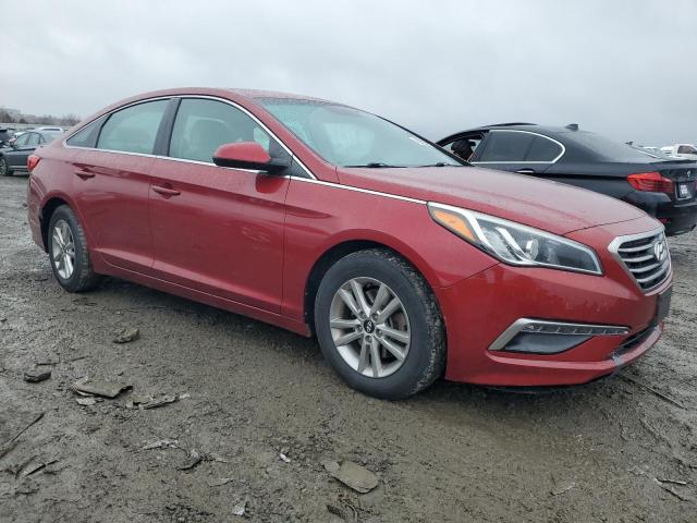 5NPE24AF1FH042537 - 2015 HYUNDAI SONATA SE RED photo 4