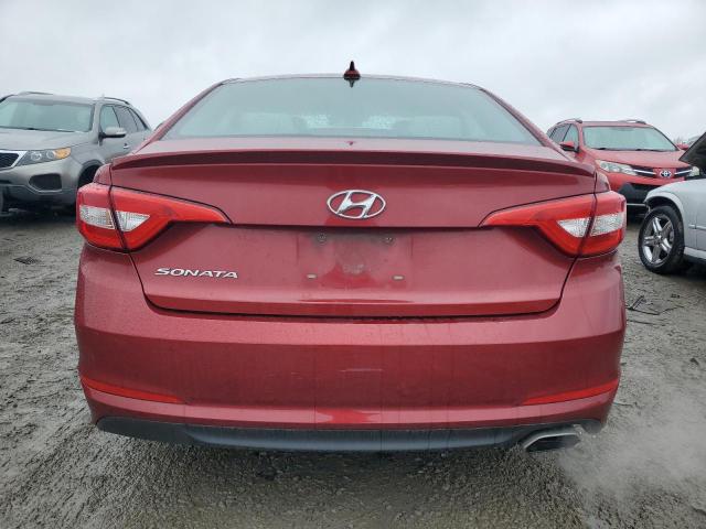 5NPE24AF1FH042537 - 2015 HYUNDAI SONATA SE RED photo 6