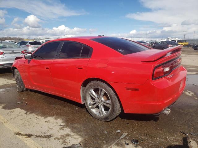 2C3CDXJG2DH730973 - 2013 DODGE CHARGER SXT RED photo 2