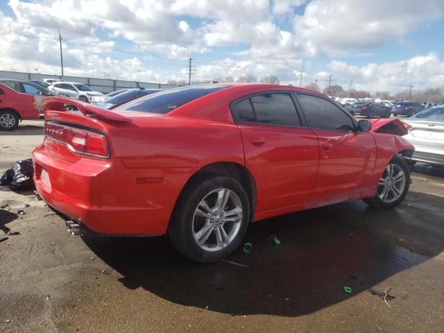 2C3CDXJG2DH730973 - 2013 DODGE CHARGER SXT RED photo 3