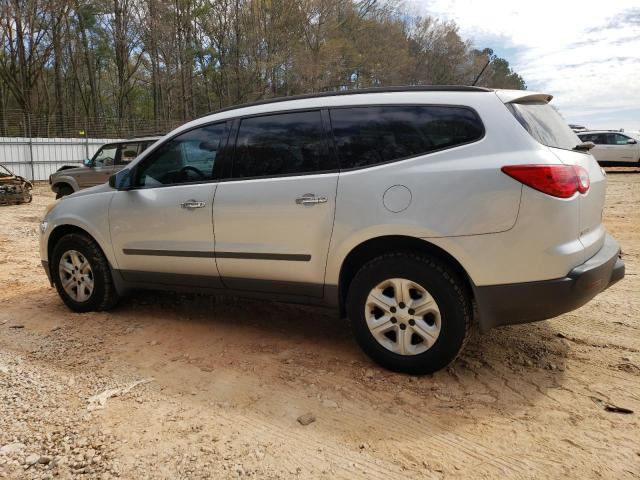 1GNKRFED2CJ125486 - 2012 CHEVROLET TRAVERSE LS SILVER photo 2