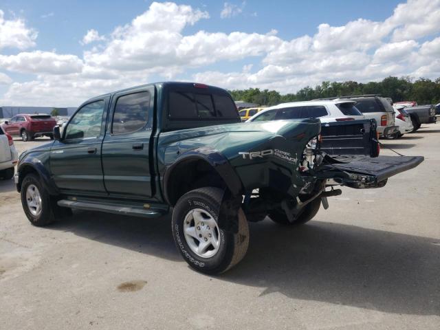5TEGM92NX4Z324840 - 2004 TOYOTA TACOMA DOUBLE CAB PRERUNNER GREEN photo 2