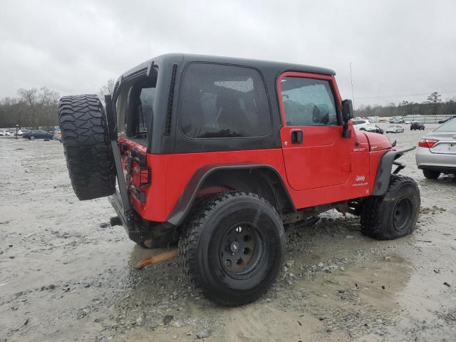 1J4FA49S76P788482 - 2006 JEEP WRANGLER / SPORT RED photo 3