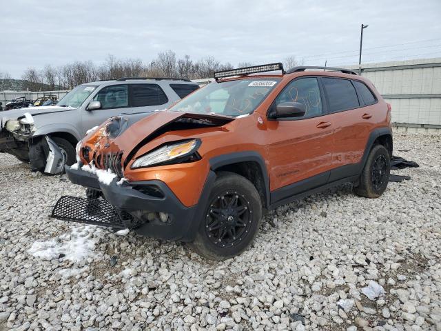 1C4PJMBB5GW299512 - 2016 JEEP CHEROKEE TRAILHAWK ORANGE photo 1