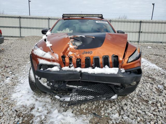 1C4PJMBB5GW299512 - 2016 JEEP CHEROKEE TRAILHAWK ORANGE photo 5