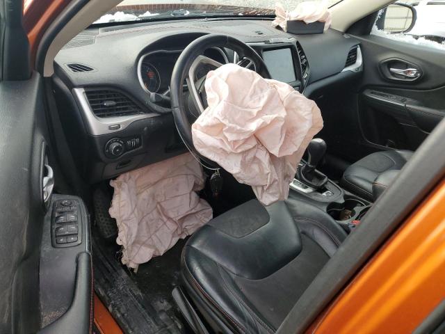 1C4PJMBB5GW299512 - 2016 JEEP CHEROKEE TRAILHAWK ORANGE photo 8