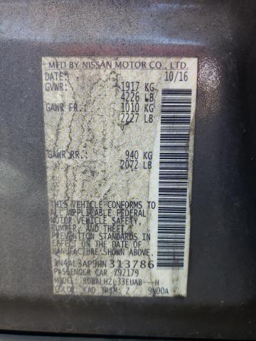 1N4AL3AP9HN313786 - 2017 NISSAN ALTIMA 2.5 GRAY photo 12