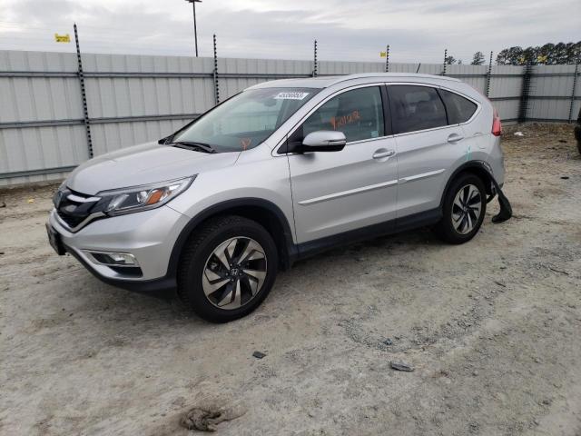 5J6RM4H91FL064555 - 2015 HONDA CR-V TOURING SILVER photo 1