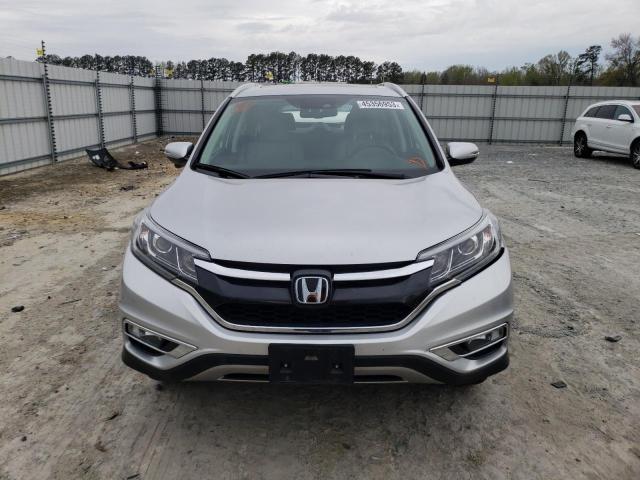 5J6RM4H91FL064555 - 2015 HONDA CR-V TOURING SILVER photo 5