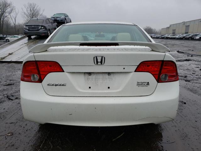 1HGFA16857L020068 - 2007 HONDA CIVIC EX WHITE photo 6