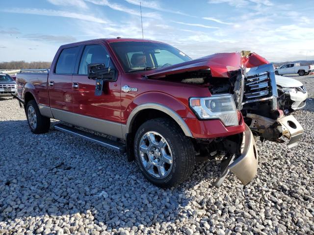 1FTFW1EF2DKF68370 - 2013 FORD F150 SUPERCREW RED photo 4