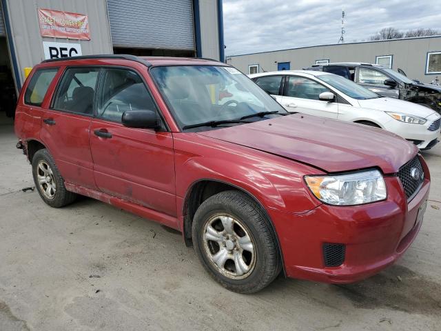 JF1SG636X7H737392 - 2007 SUBARU FORESTER 2.5X RED photo 4