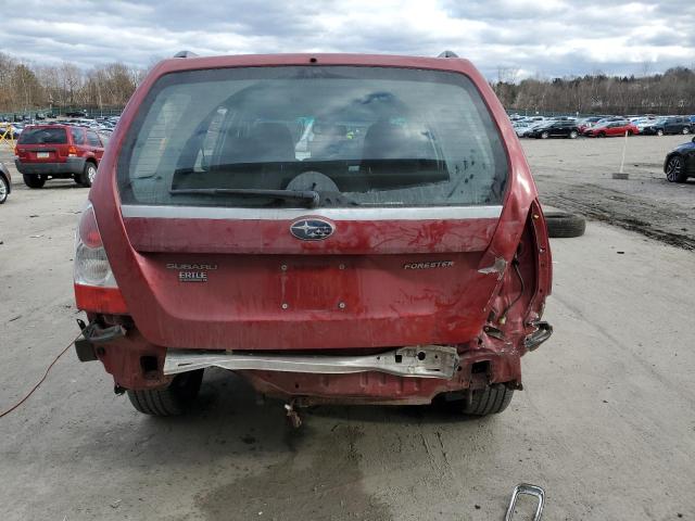 JF1SG636X7H737392 - 2007 SUBARU FORESTER 2.5X RED photo 6