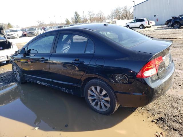 19XFA16959E004049 - 2009 HONDA CIVIC EXL BLACK photo 2