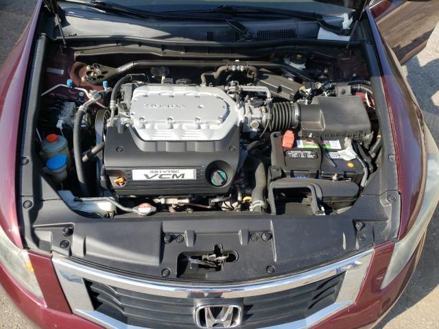 1HGCP36818A022684 - 2008 HONDA ACCORD EXL BURGUNDY photo 11