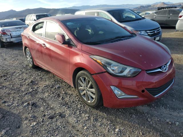 KMHDH4AE2FU381357 - 2015 HYUNDAI ELANTRA SE RED photo 4