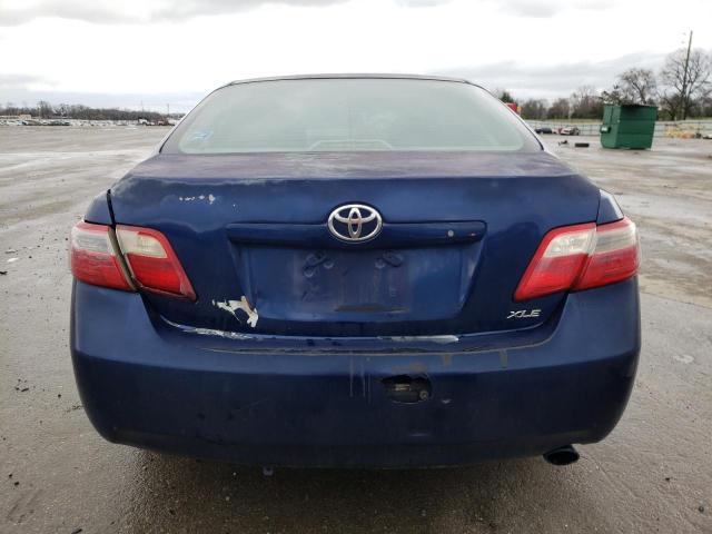 4T1BE46K27U138857 - 2007 TOYOTA CAMRY XLE CE BLUE photo 6