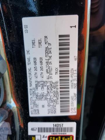 5TFNA5DB8PX070701 - 2023 TOYOTA TUNDRA CREWMAX PLATINUM Schwarz Foto 13