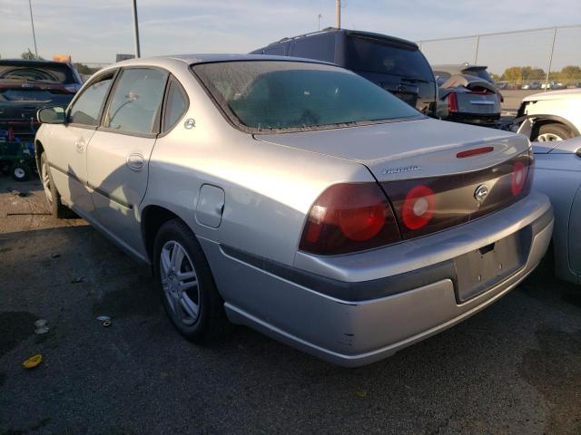 2G1WF52E839294491 - 2003 CHEVROLET IMPALA SILVER photo 3