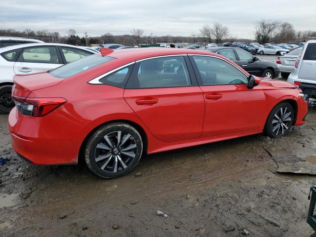 2HGFE1F78NH326364 - 2022 HONDA CIVIC EX RED photo 3