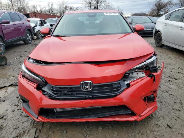 2HGFE1F78NH326364 - 2022 HONDA CIVIC EX RED photo 5