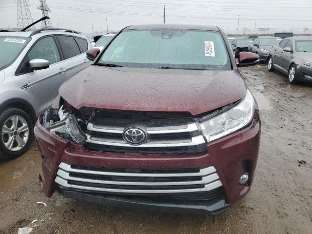 5TDBZRFH1HS440107 - 2017 TOYOTA HIGHLANDER LE BURGUNDY photo 5