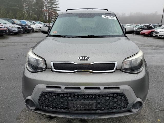 KNDJN2A25F7193764 - 2015 KIA SOUL GRAY photo 5