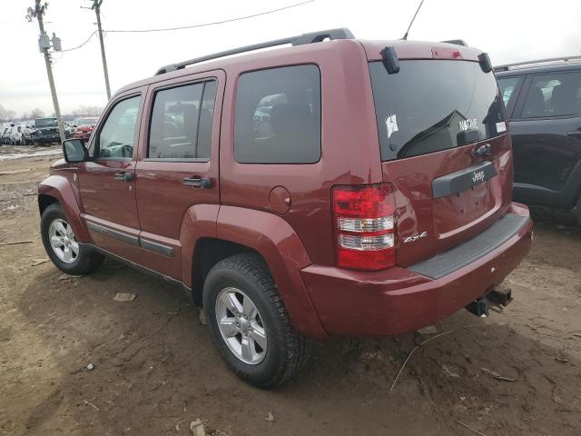 1J8GN28K99W524171 - 2009 JEEP LIBERTY SPORT RED photo 2