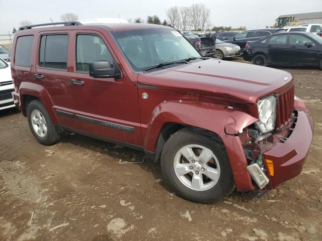 1J8GN28K99W524171 - 2009 JEEP LIBERTY SPORT RED photo 4