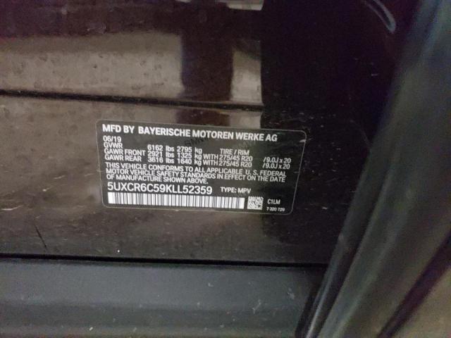 5UXCR6C59KLL52359 - 2019 BMW X5 XDRIVE40I BROWN photo 13