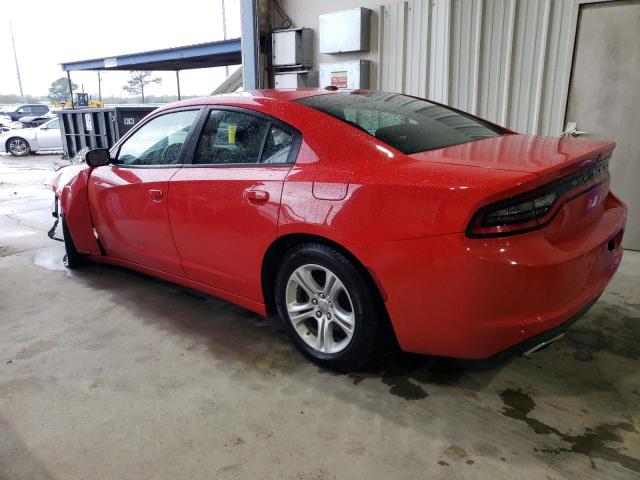 2C3CDXBG1NH161100 - 2022 DODGE CHARGER SXT RED photo 2