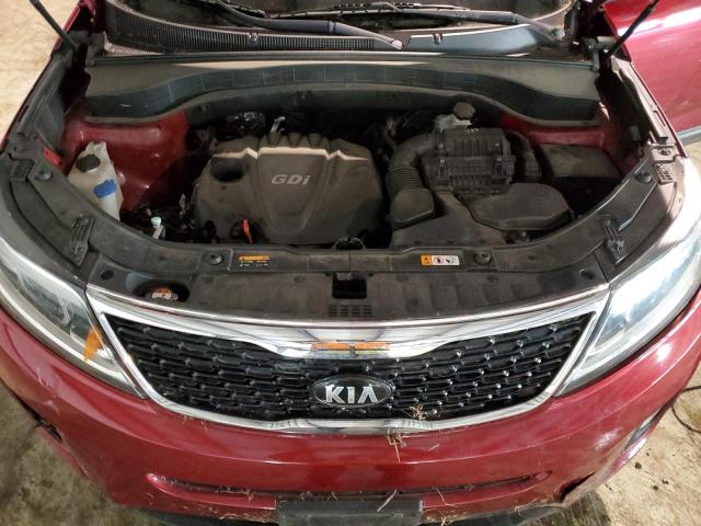 5XYKT3A60EG507003 - 2014 KIA SORENTO LX BURGUNDY photo 12