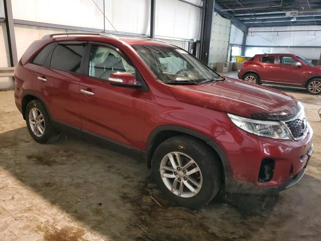 5XYKT3A60EG507003 - 2014 KIA SORENTO LX BURGUNDY photo 4