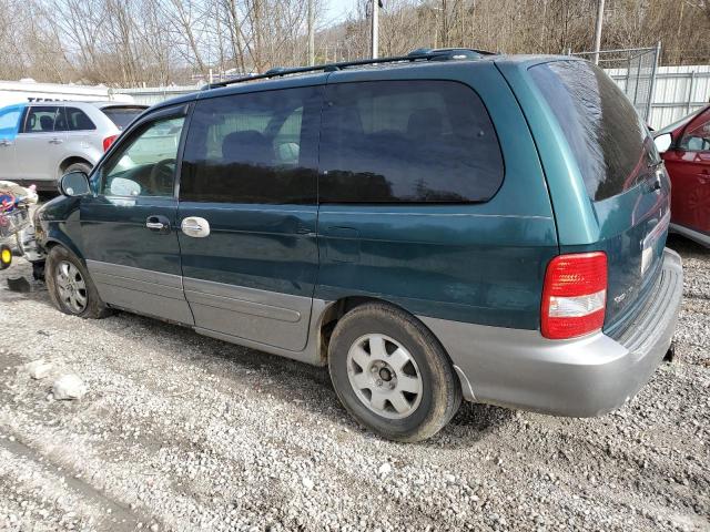 KNDUP131036380336 - 2003 KIA SEDONA EX GREEN photo 2