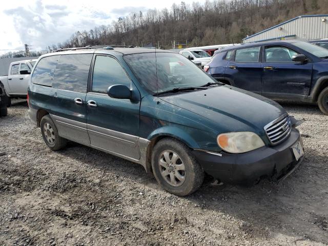 KNDUP131036380336 - 2003 KIA SEDONA EX GREEN photo 4