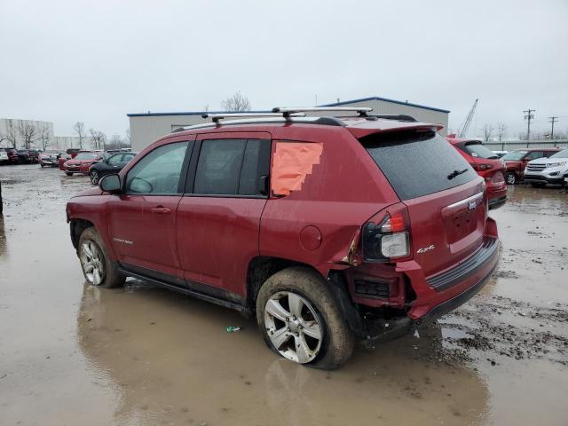 1C4NJDEB0ED846083 - 2014 JEEP COMPASS LATITUDE MAROON photo 2