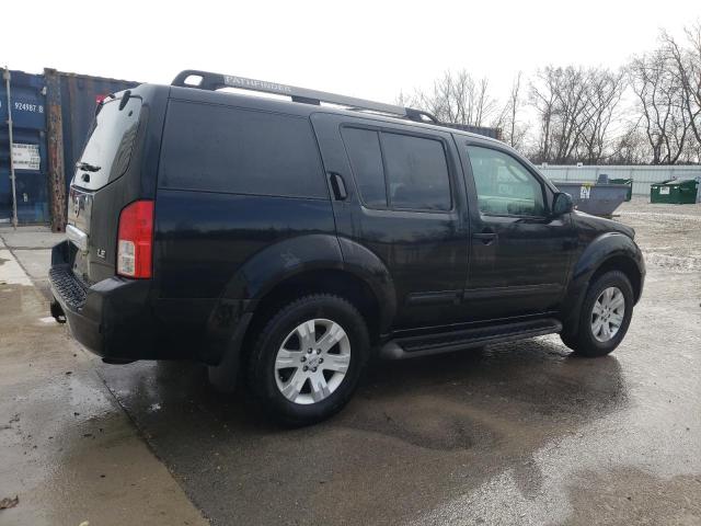 5N1AR18W05C736110 - 2005 NISSAN PATHFINDER LE შავი ფოტო 3