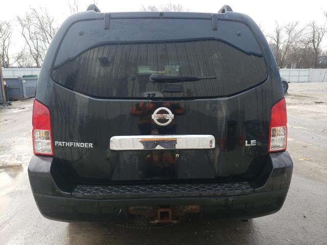 5N1AR18W05C736110 - 2005 NISSAN PATHFINDER LE შავი ფოტო 6