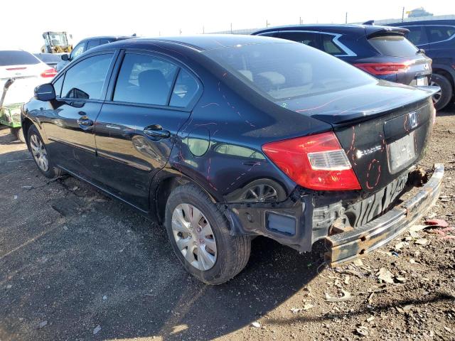 19XFB2F53CE003926 - 2012 HONDA CIVIC LX BLACK photo 2