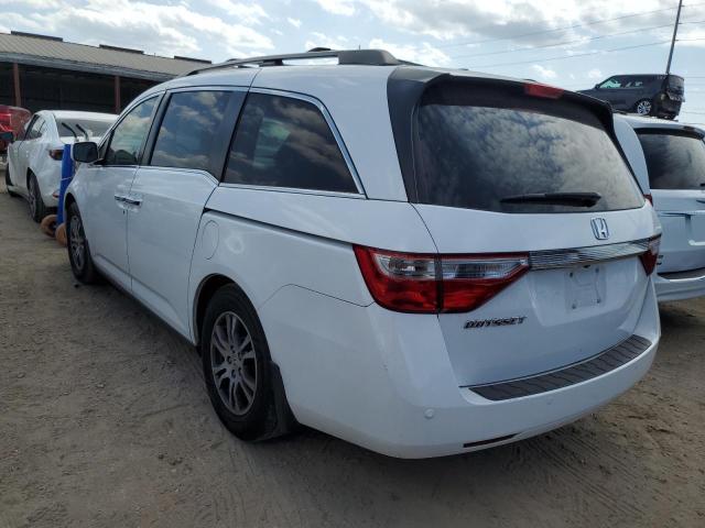 5FNRL5H61CB012331 - 2012 HONDA ODYSSEY EXL WHITE photo 2