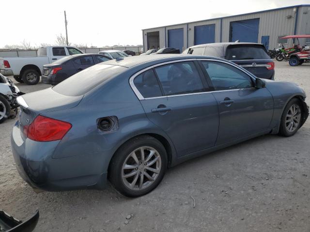 JNKBV61E18M223867 - 2008 INFINITI G35 BLUE photo 3