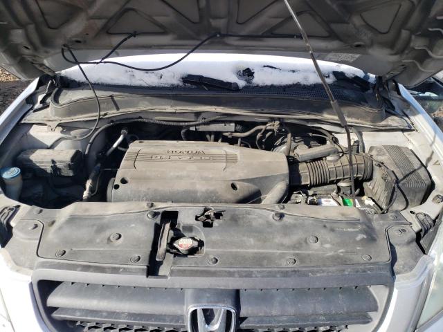 2HKYF18594H537174 - 2004 HONDA PILOT EXL SILVER photo 11