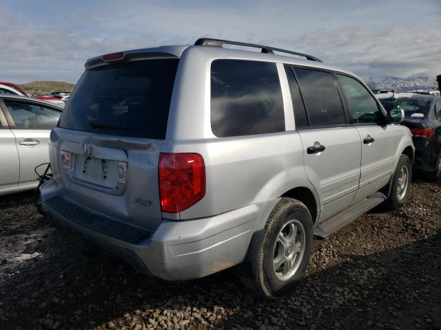 2HKYF18594H537174 - 2004 HONDA PILOT EXL SILVER photo 3