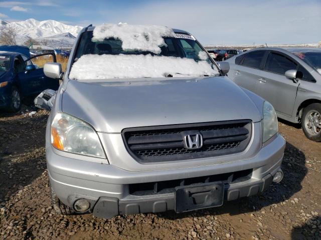 2HKYF18594H537174 - 2004 HONDA PILOT EXL SILVER photo 5