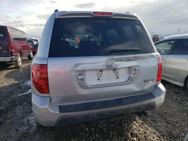 2HKYF18594H537174 - 2004 HONDA PILOT EXL SILVER photo 6