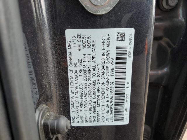 2HKRW2H84JH662132 - 2018 HONDA CR-V EXL CHARCOAL photo 13